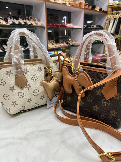 Monograms Print Mini Hand and Sling Bag